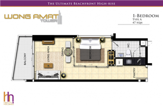 RESALE: 1BR in W Tower - 3409 - Condominium - Na Kluea -  RESALE: 1BR in W Tower - 3409 - Condominium - Na Kluea -